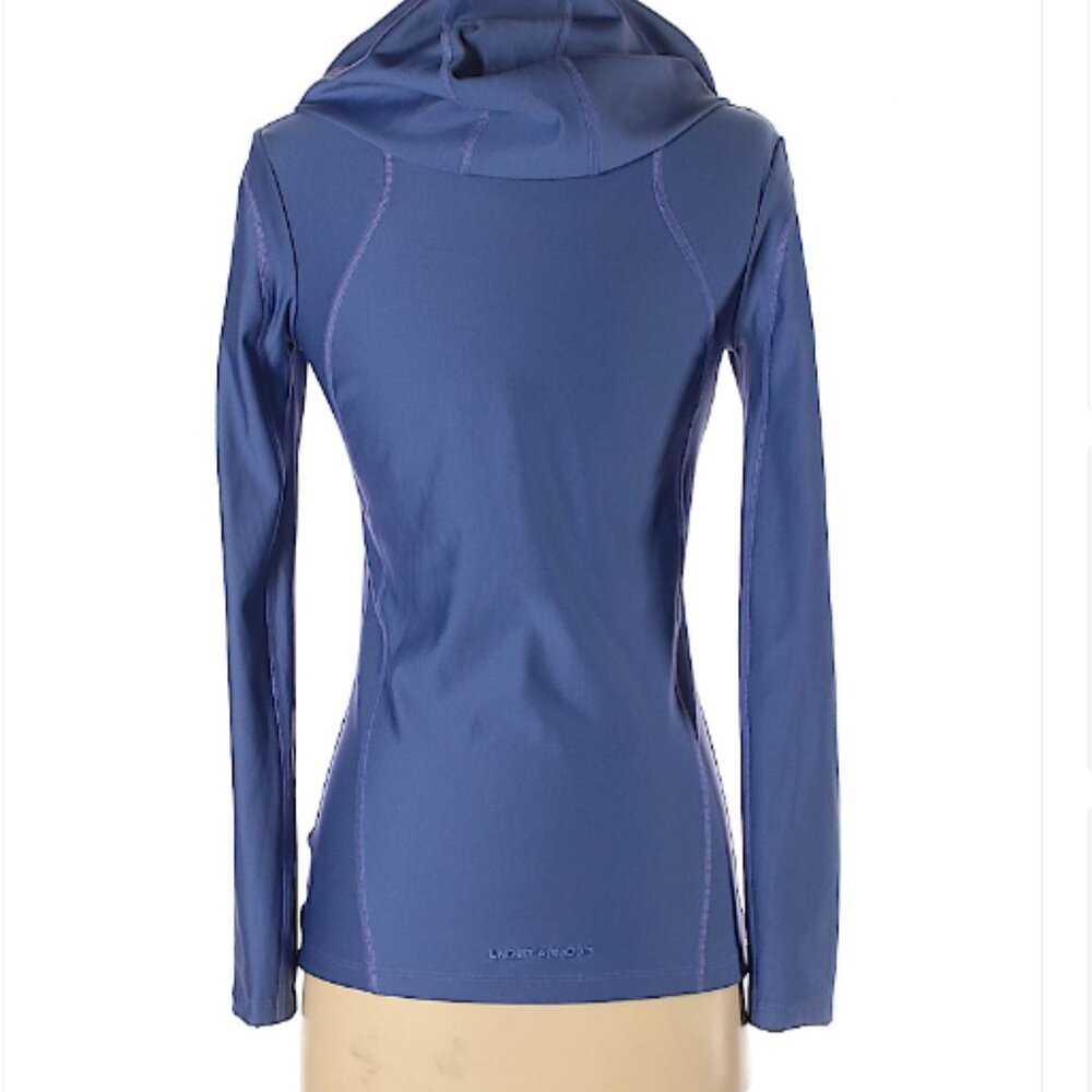 Under Armour Cold Gear Perewinkle Long Sleeve Top with Hood
